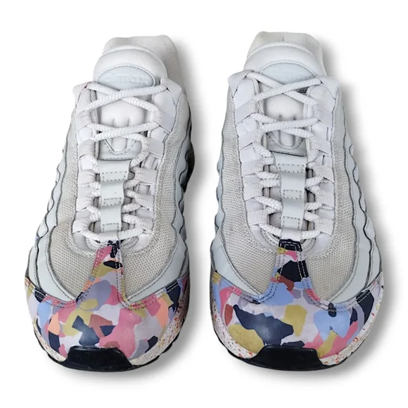 Nike Air Max 95 SE Confetti Sneakers Vast Grey Women’s 10.5 / Men’s 9.5 - Picture 3 of 9